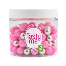 Sprinkles mix Silver-Pink 10mm 125g - glutenvrij